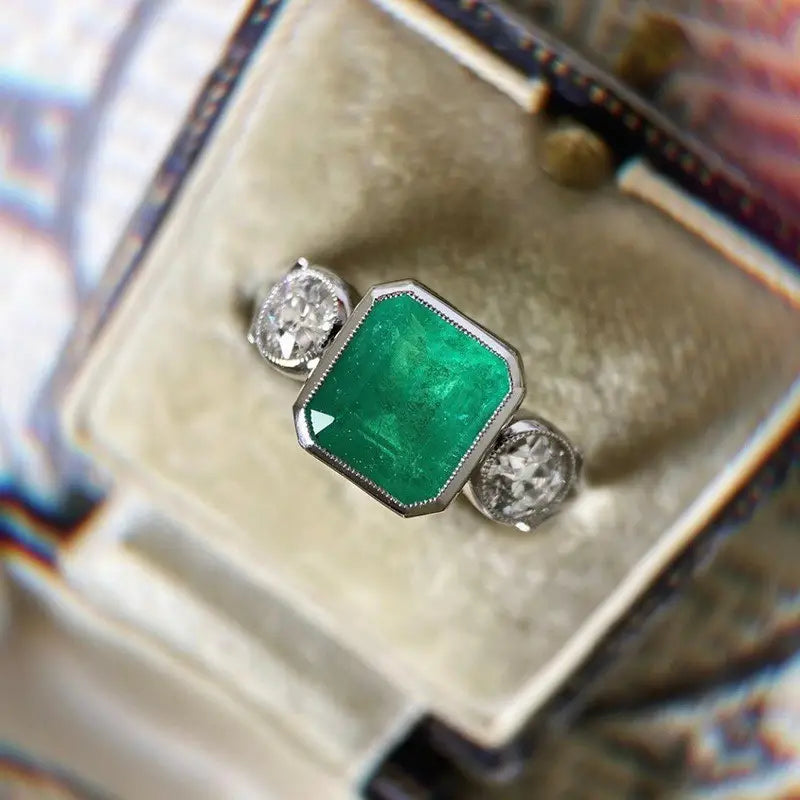 Cubic Stone Zirconia Silver Ring