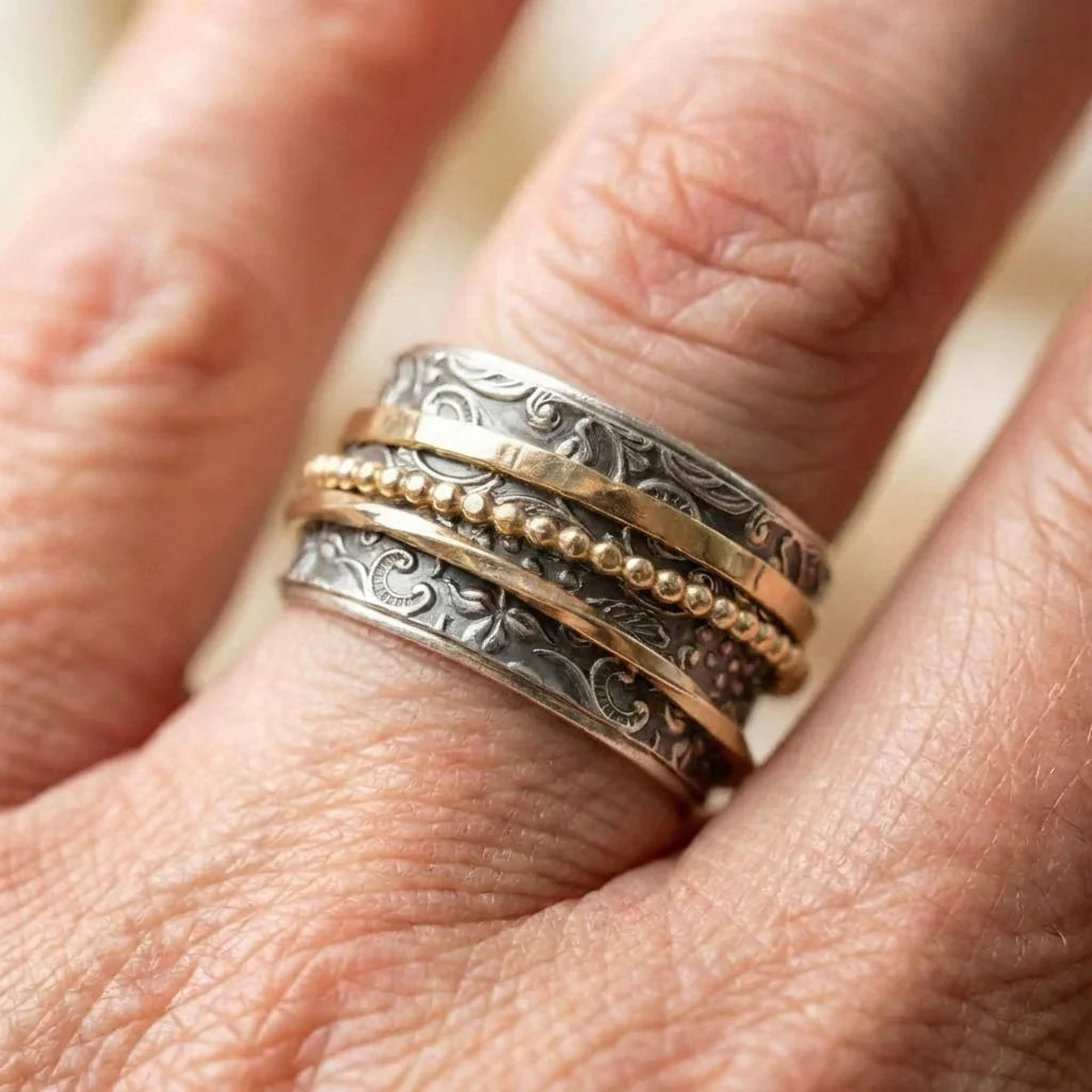 Bohemian Ornate Silver Ring
