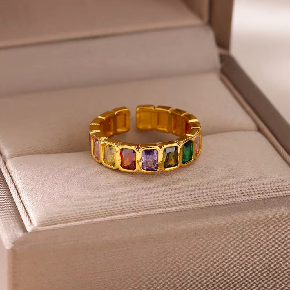 Colorful Gemstone Ring