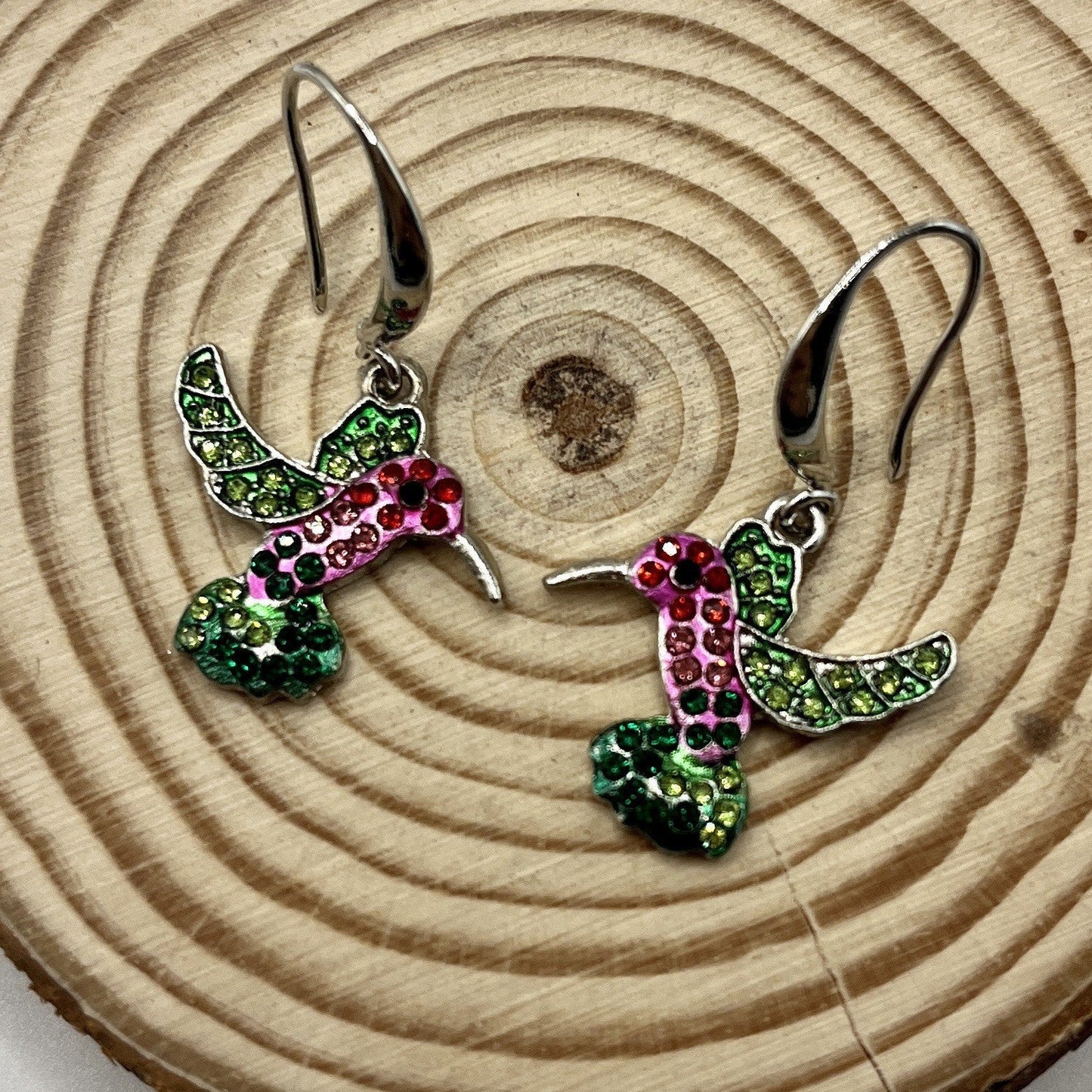 Colorful Hummingbird Earrings