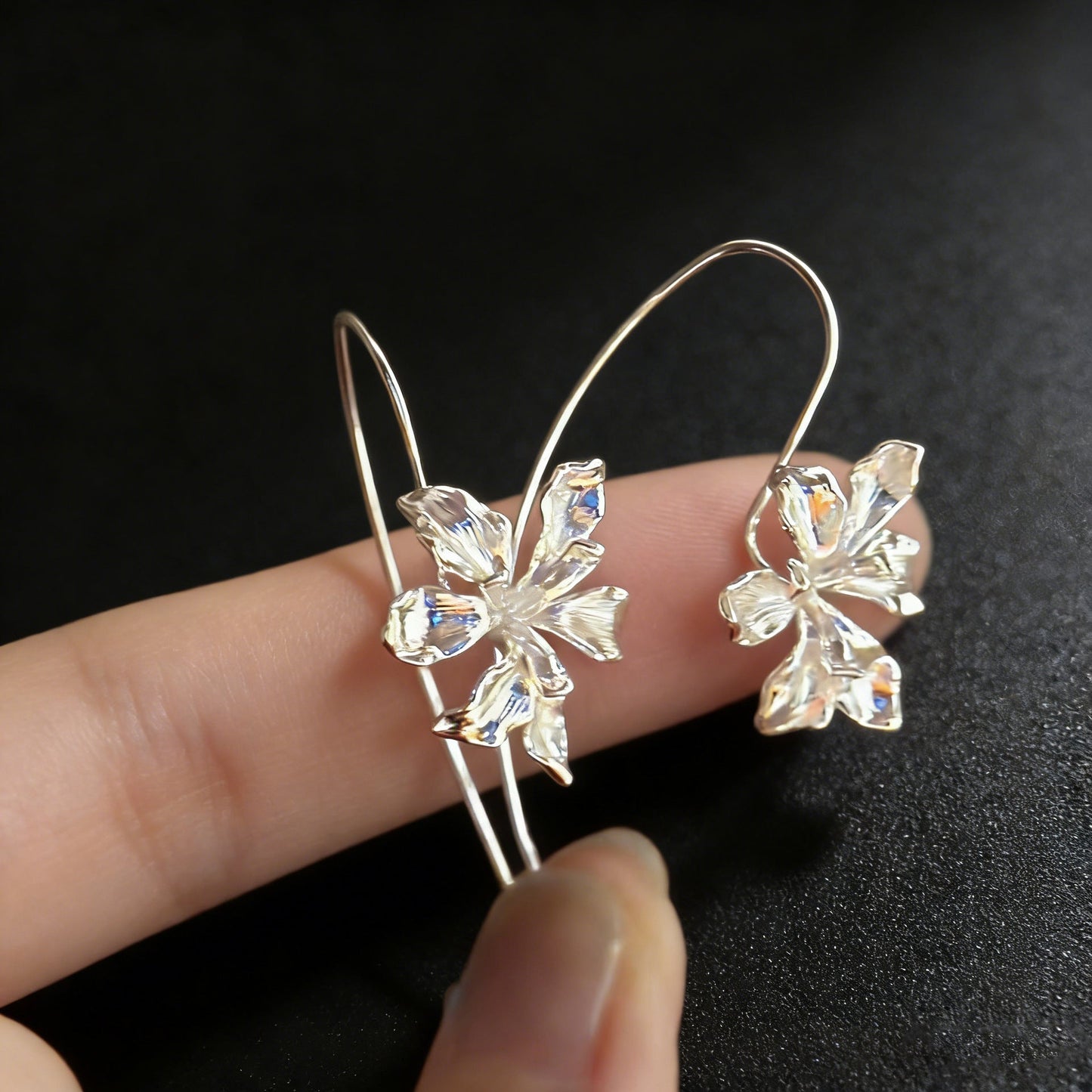Crystal Butterfly Earrings