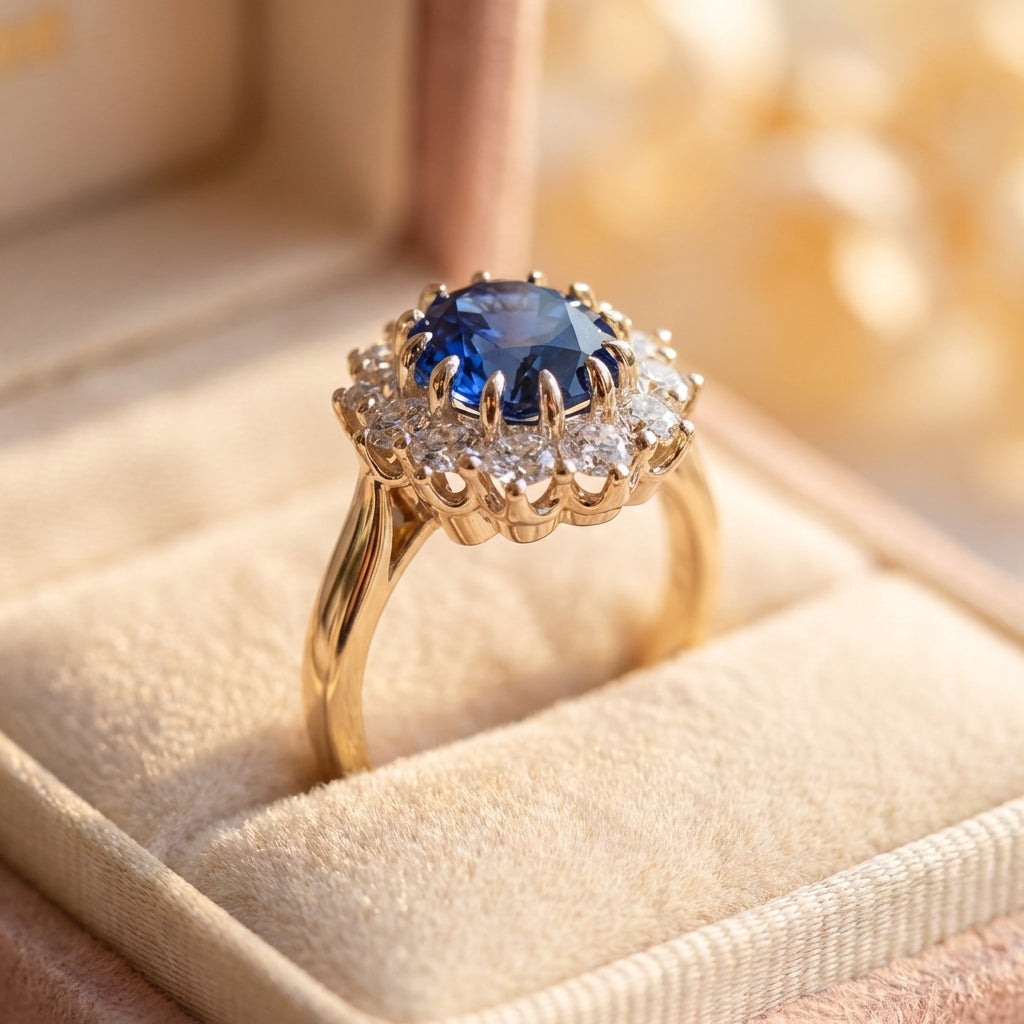 Elegant Blue Sapphire Ring