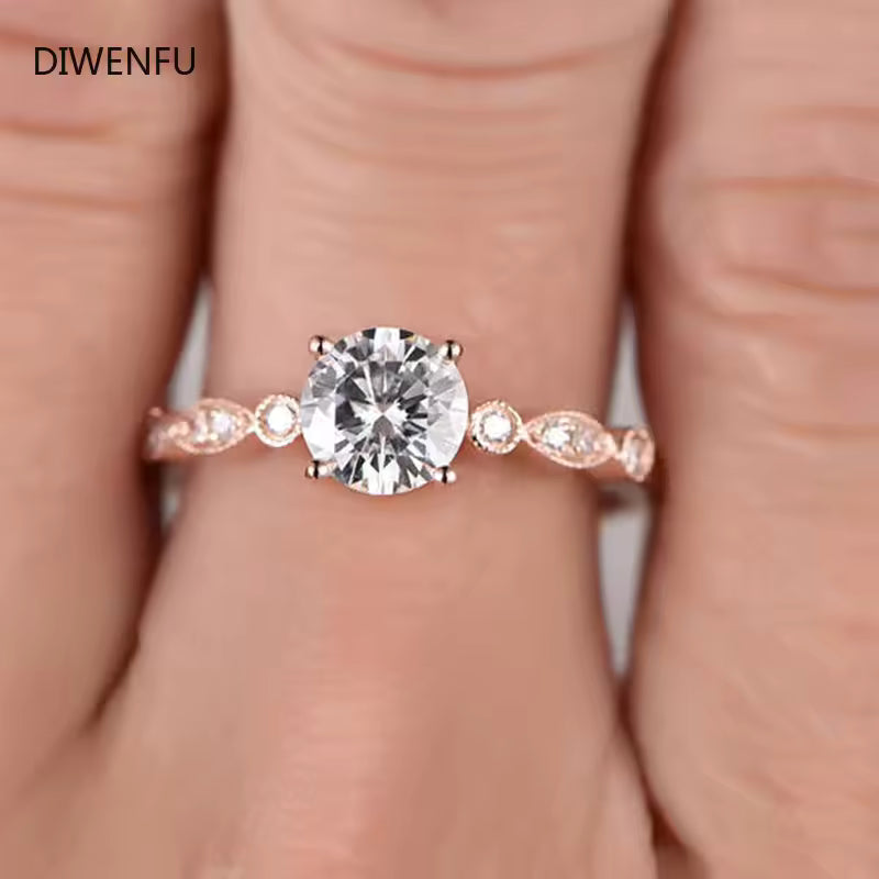 Elegant Crystal Diamond Ring