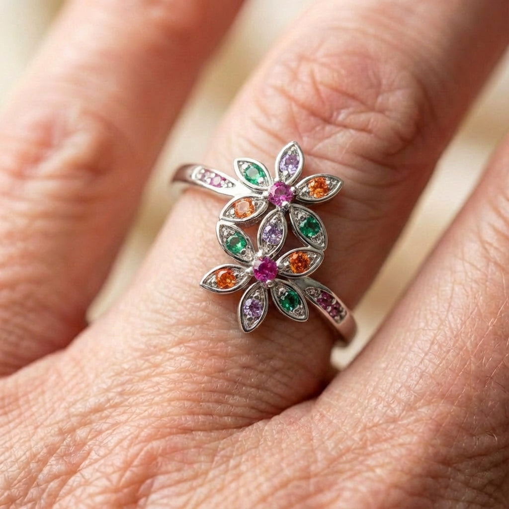 Double Flower Ring