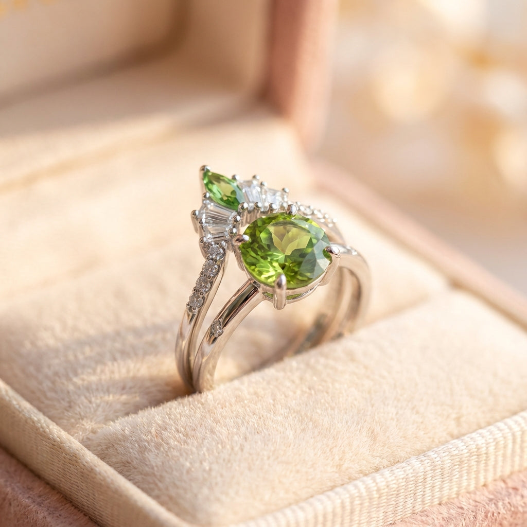 Elegant Green Stone Ring