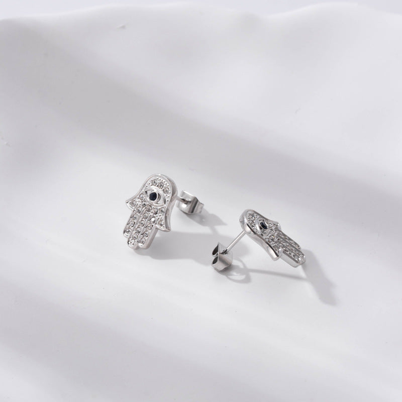Elegant Hamsa Earrings