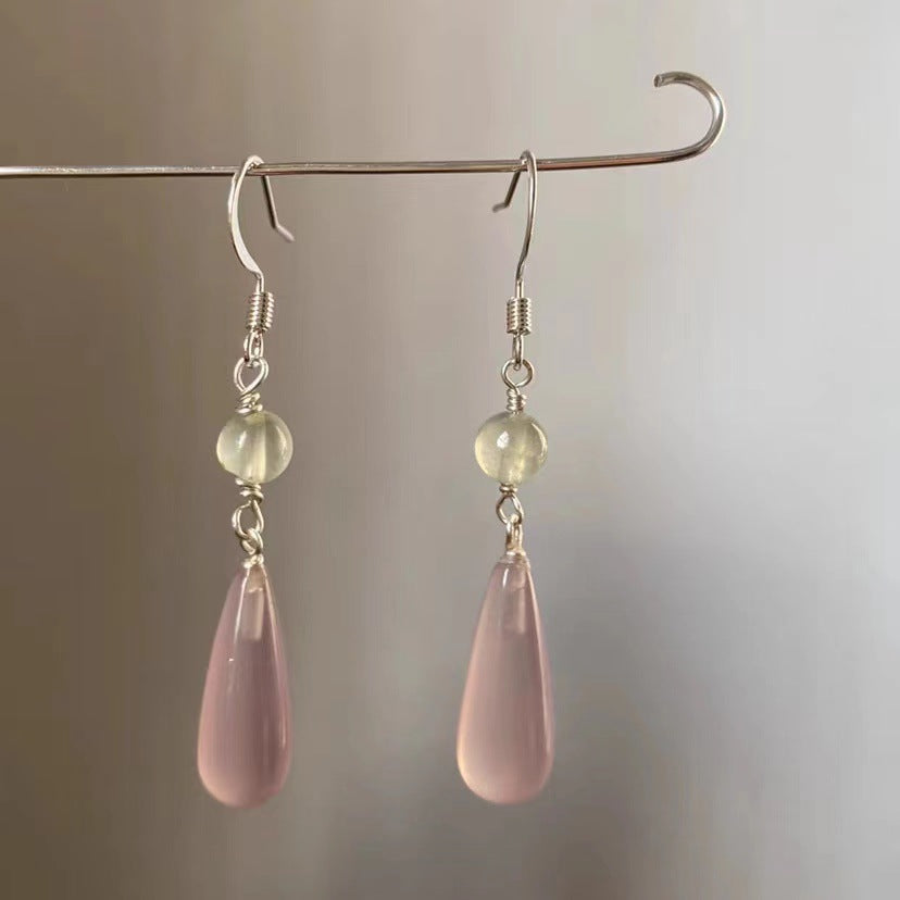 Elegant Rose Quartz Earrings