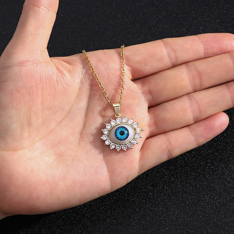 Evil Eye Crystal Necklace
