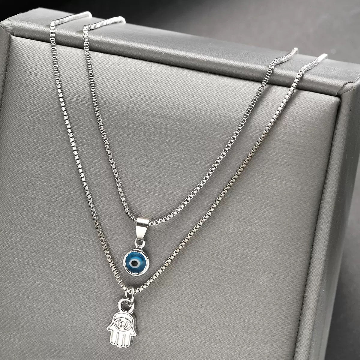 Evil Eye Hamsa Necklace