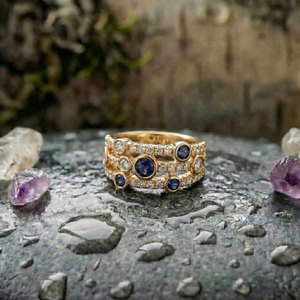 Elegant Blue Sapphire Ring