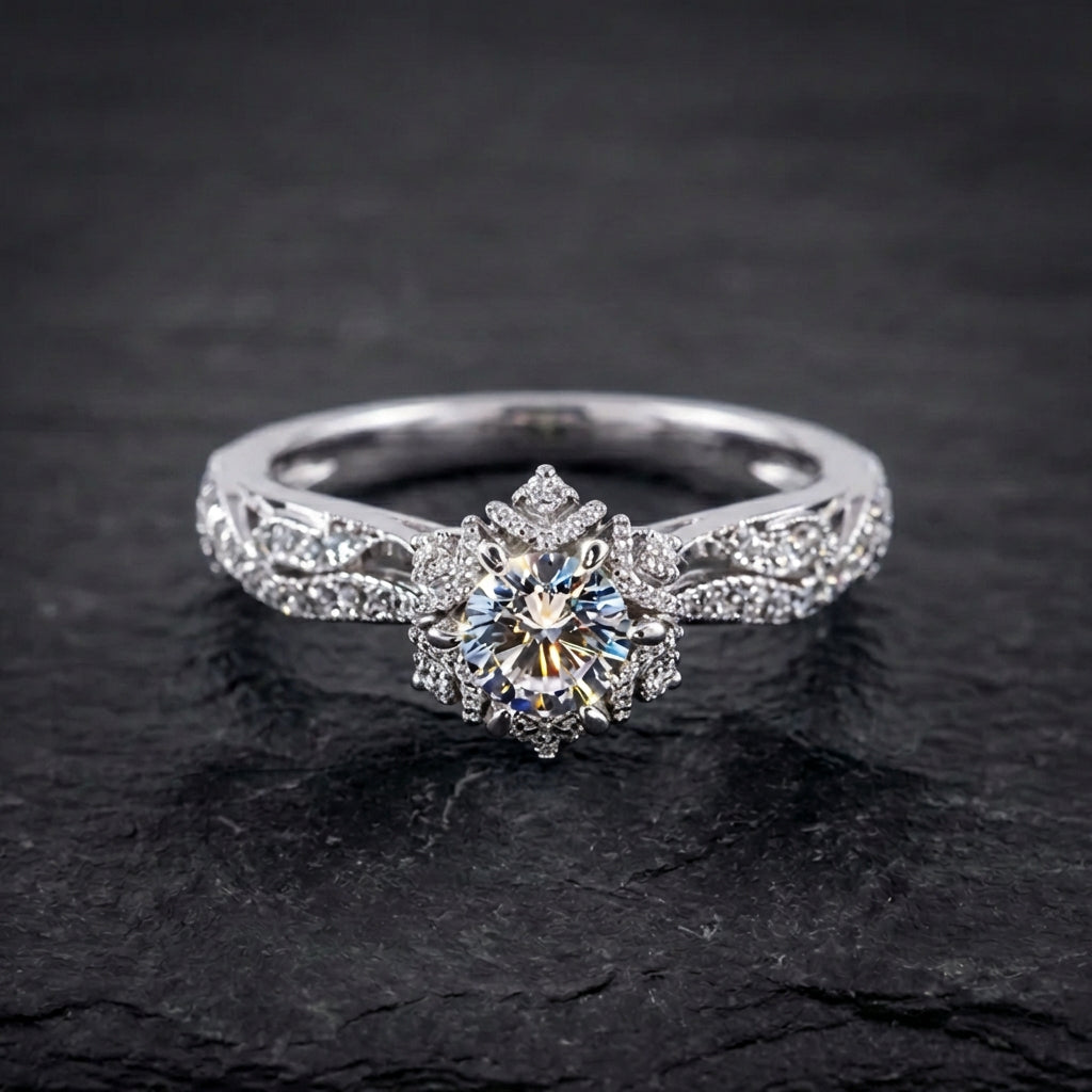 Vintage Radiance Silver Ring