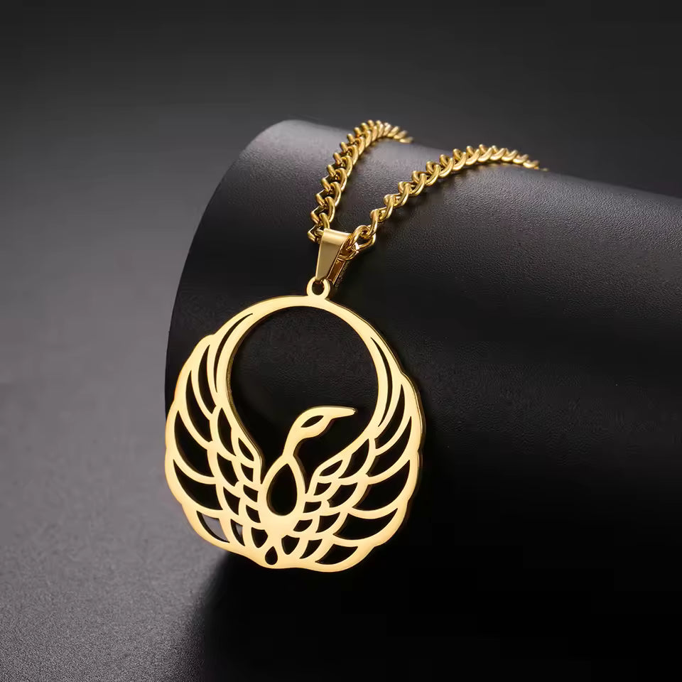 Gold Phoenix Necklace