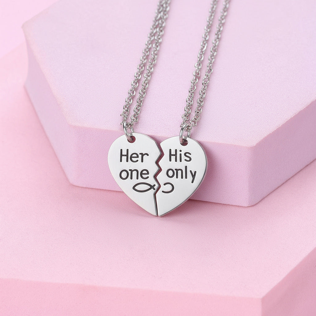 Her One His Only Necklace