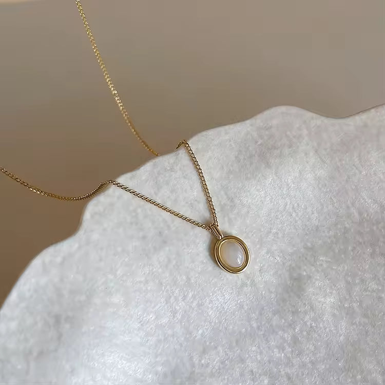 Minimalist Moonstone Necklace