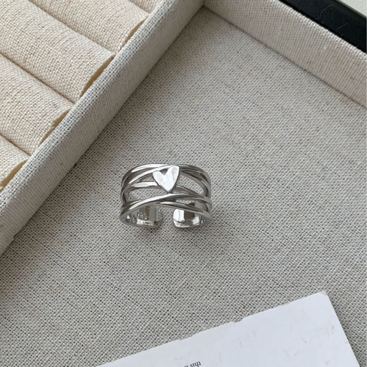Modern Heart Ring