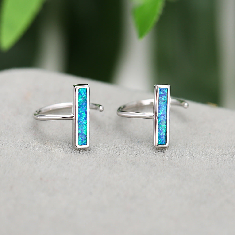 Modern Opal Earrings