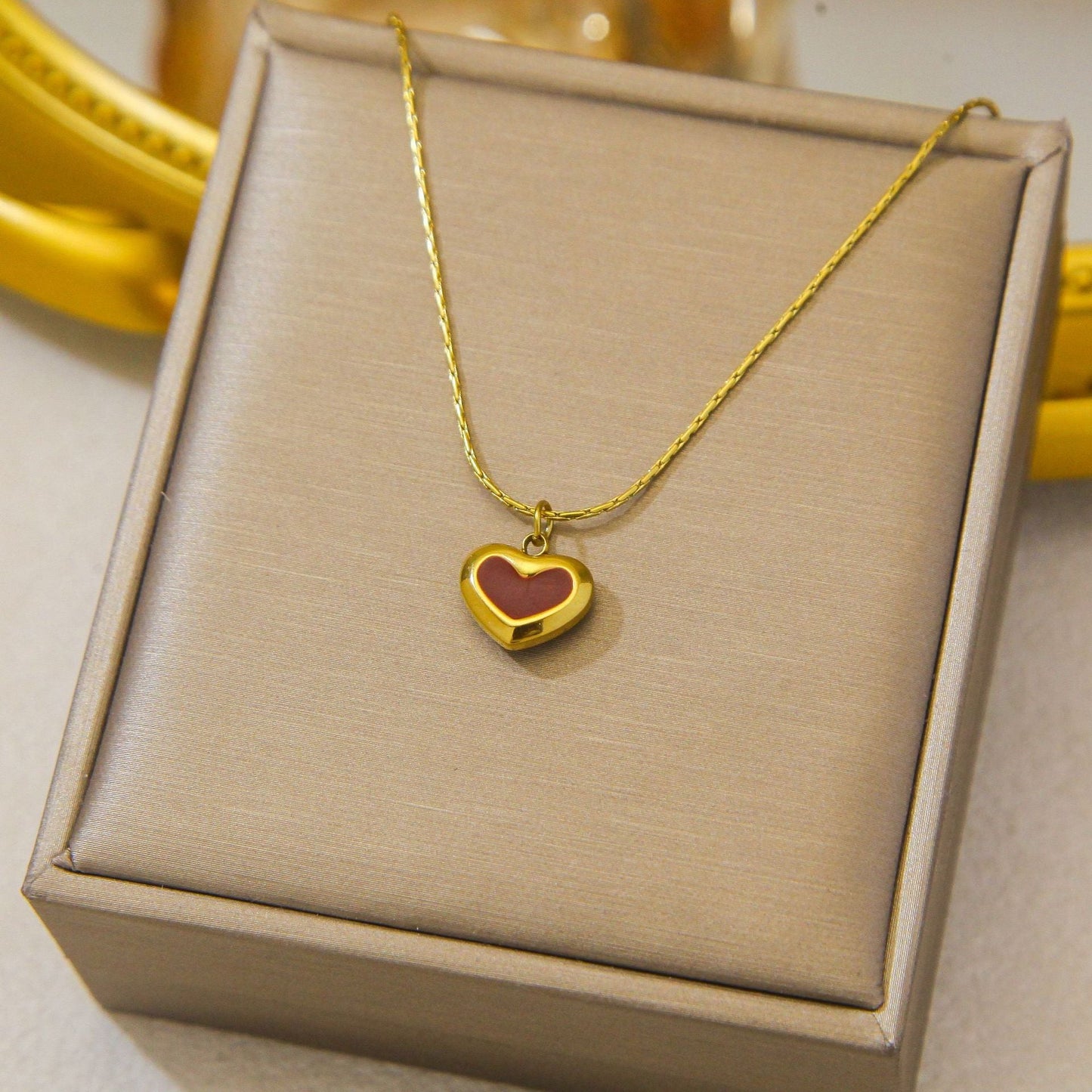 Romantic Gold Heart Necklace