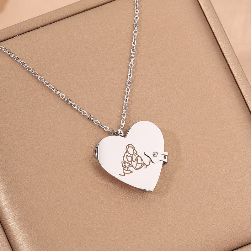 Romantic Heart Locket Necklace