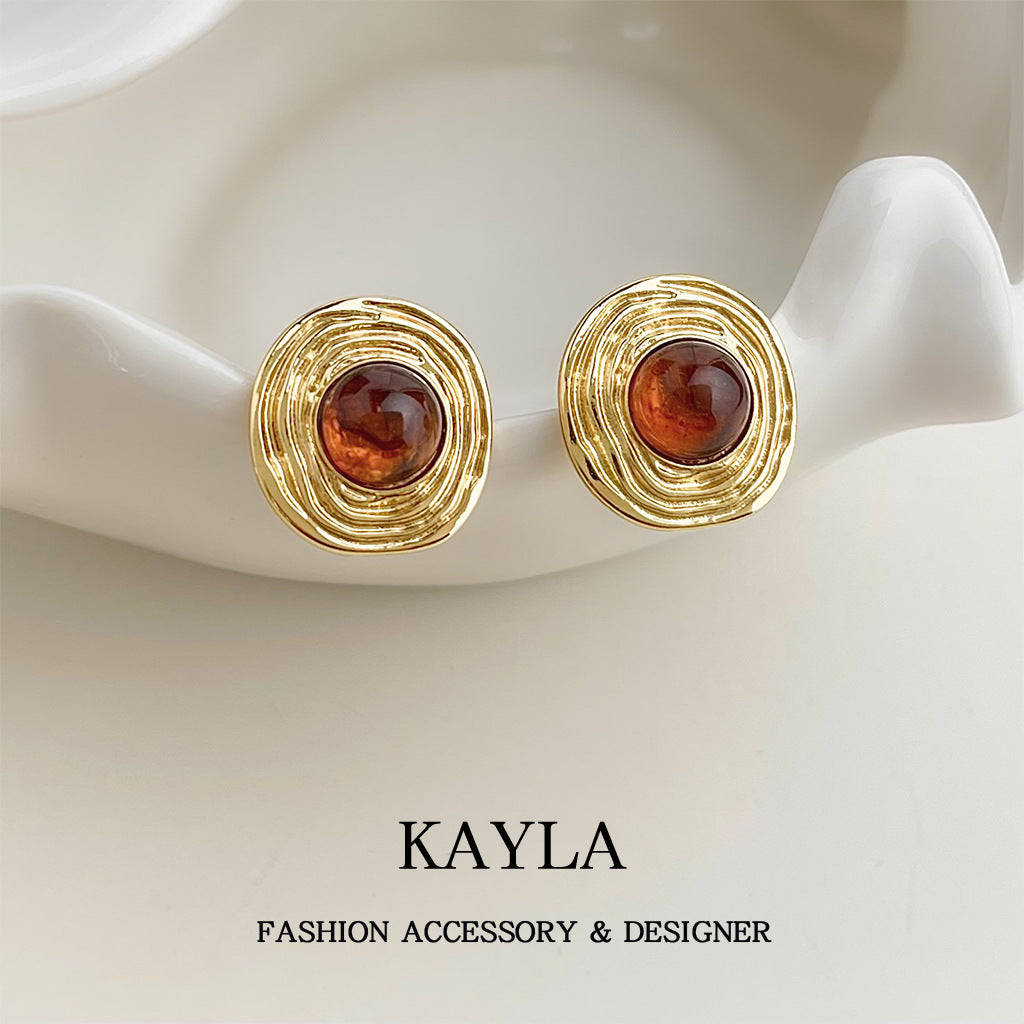 Vintage Amber Earrings
