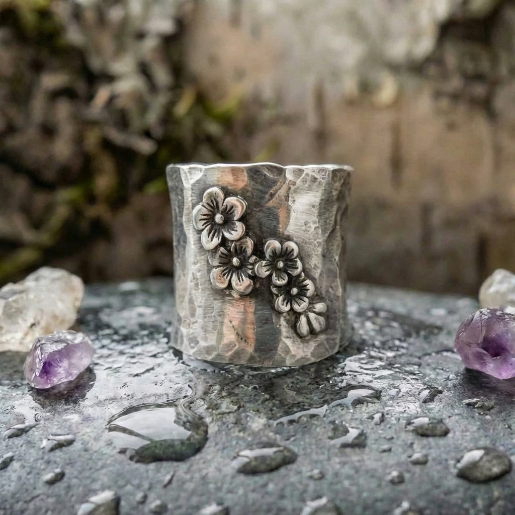 Vintage Daisy Flower Ring