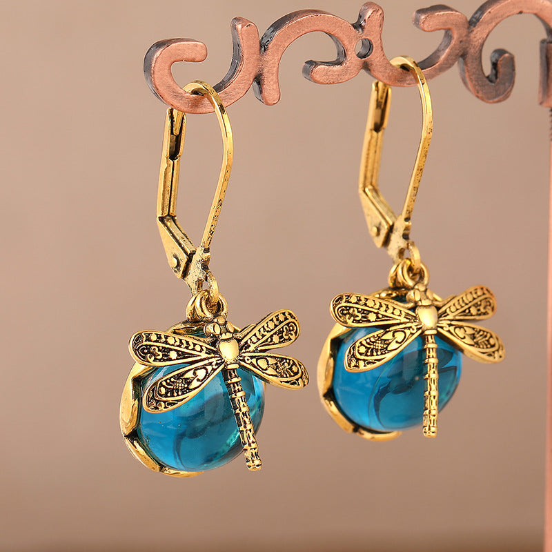 Vintage Dragonfly Earrings