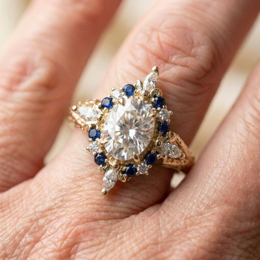 Gold Sapphire Ring