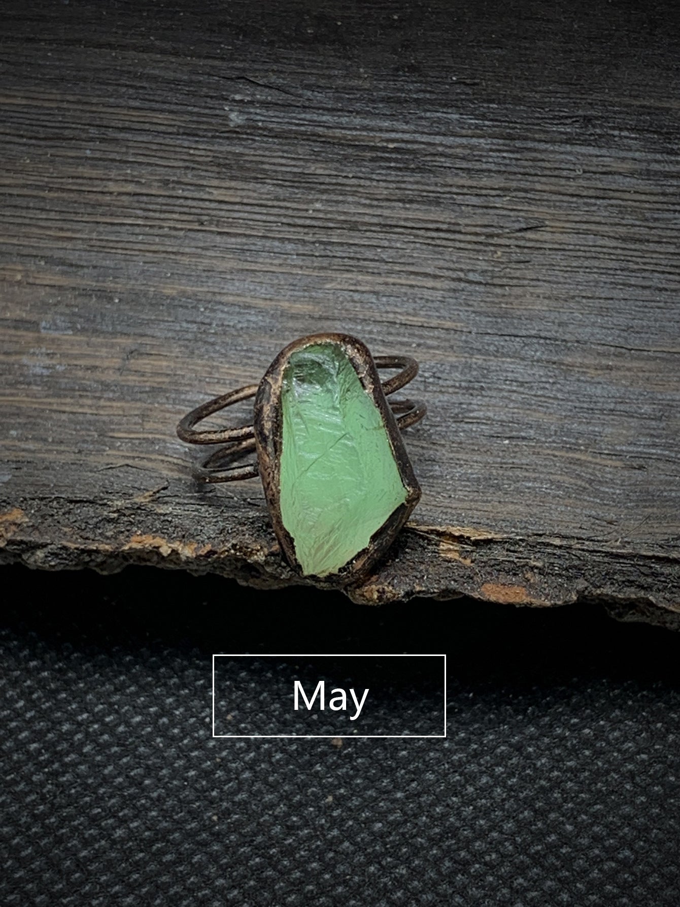 Vintage Green Jade Ring