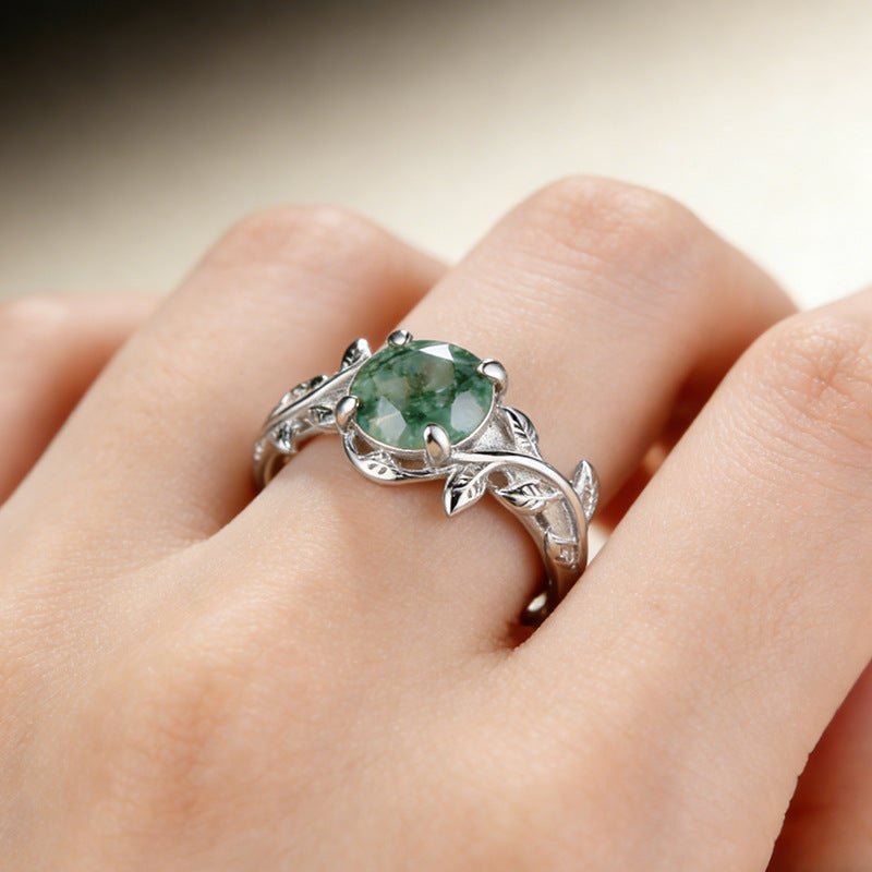 Vintage Green Tourmaline Ring