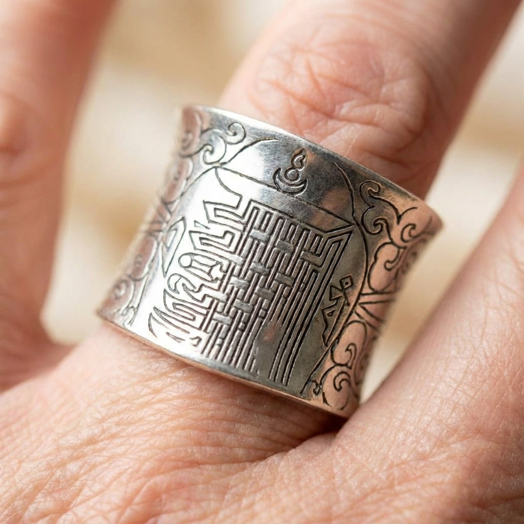 Kalachakra Mantra Ring
