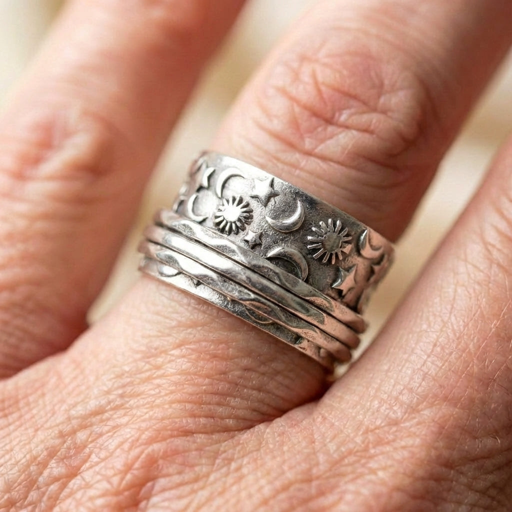 Sun Moon Star Ring