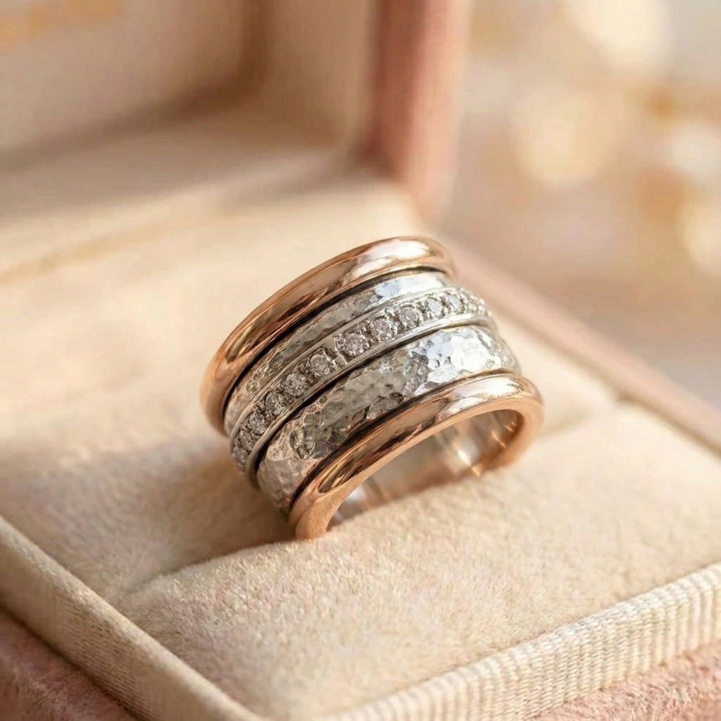 Vintage Layered Thick Gold Ring
