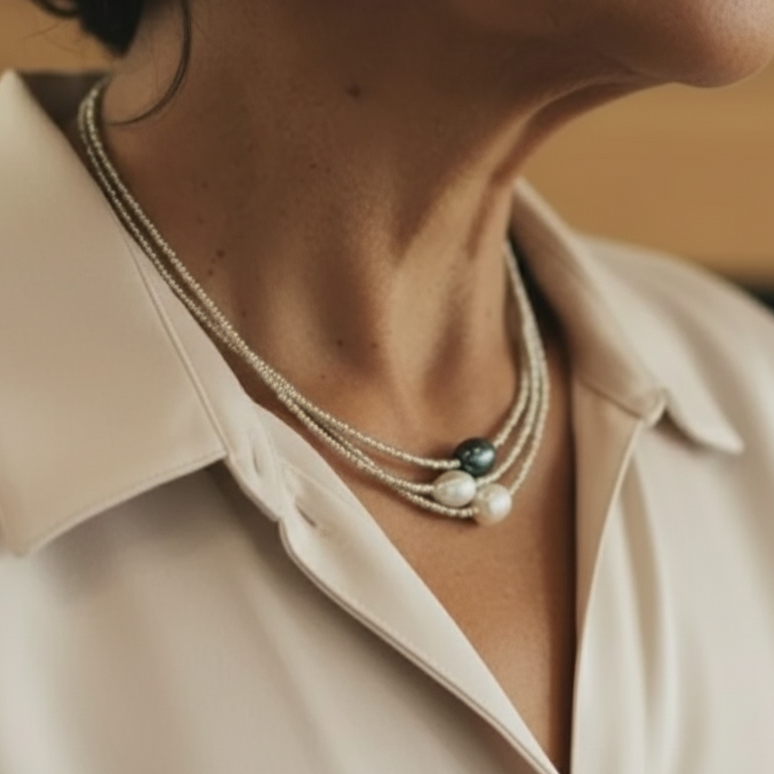 Klasyczny Perłowy Naszyjnik z ponadczasowym urokiem