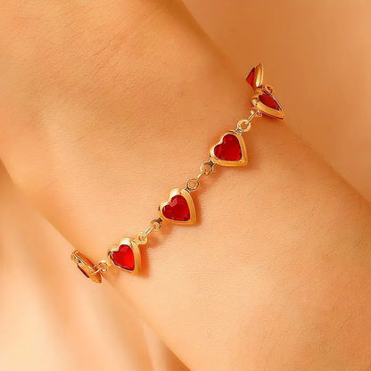 Ophelyra Garnetelle Gold Bracelet