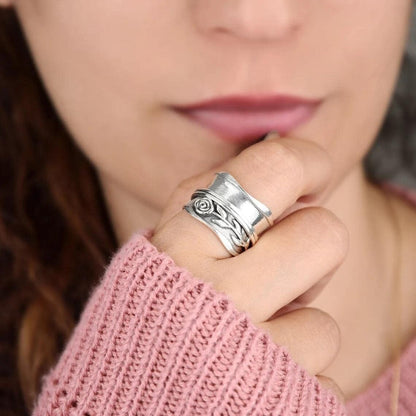 Vintage Silver Flower Ring