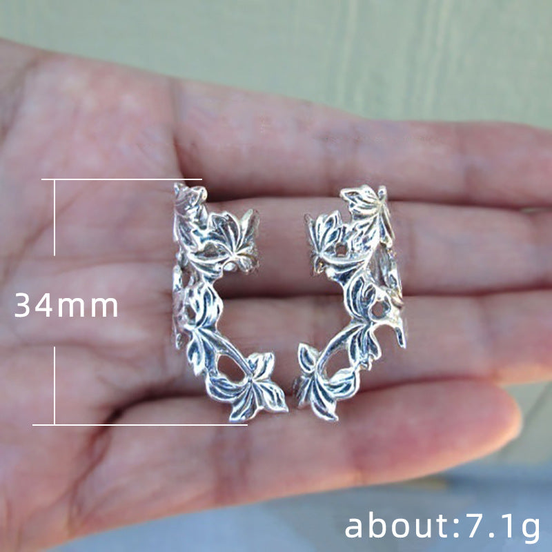 Elegant Hollow Out Floral Leaf Shape Earrings