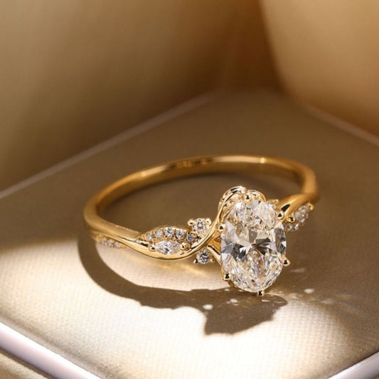 Oval Grace Solitaire Ring