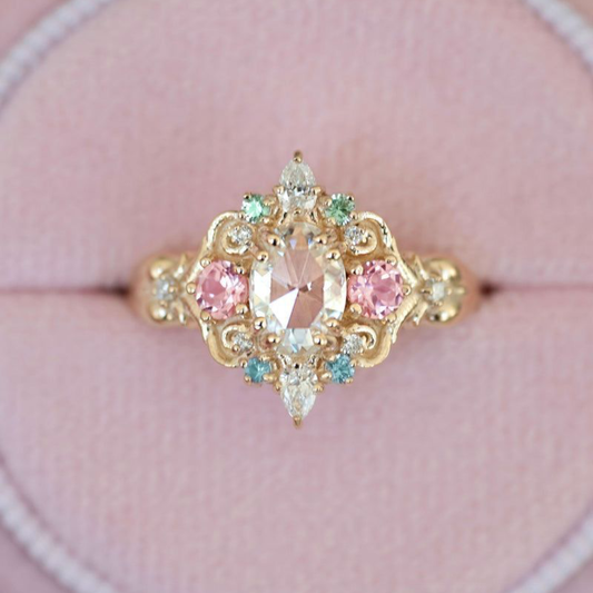 Pastel Royale Cluster Ring