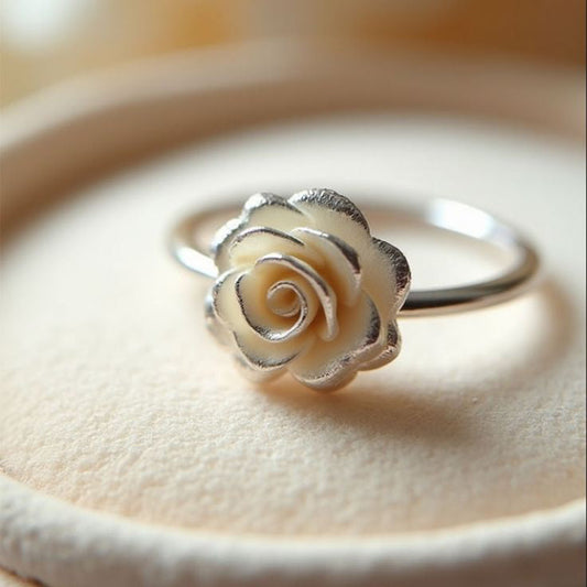 Minimal Rose Petal Ring