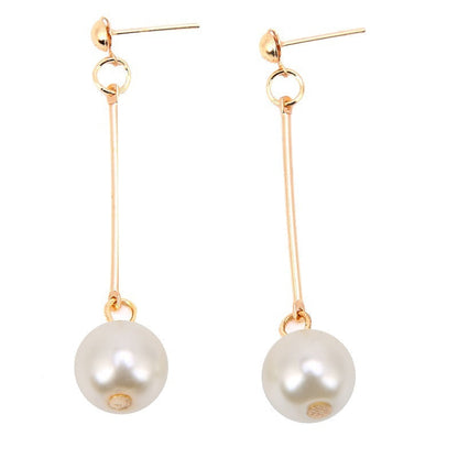 Luxury Dangling Earrings With Special Hand-Plaid Pearls
