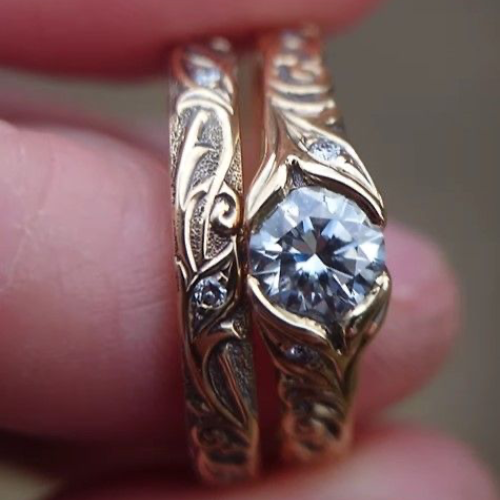 Golden Teardrop Ring