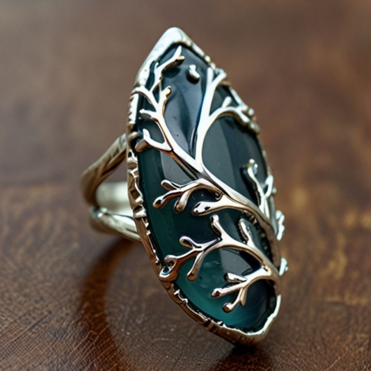 Midnight Branch Statement Ring