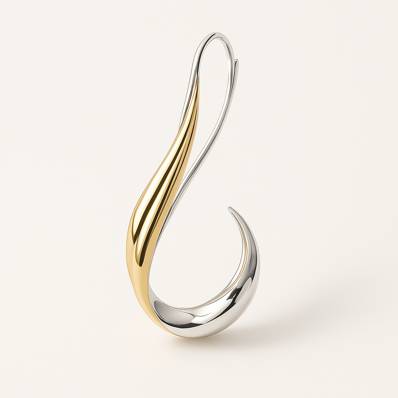 Vintage Dangling Golden Earrings