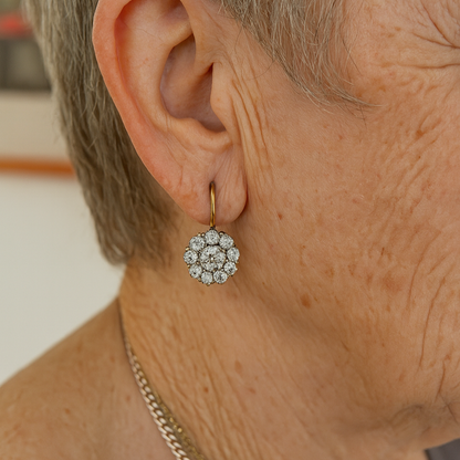 Vintage Edelstein Gold Earrings