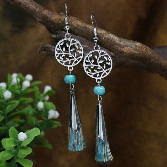 Natural Spirit Opal Earrings In Sterling Silver