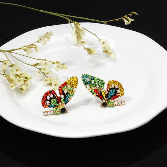 Butterfly Earrings Limited Edition With Zirconia Inlay