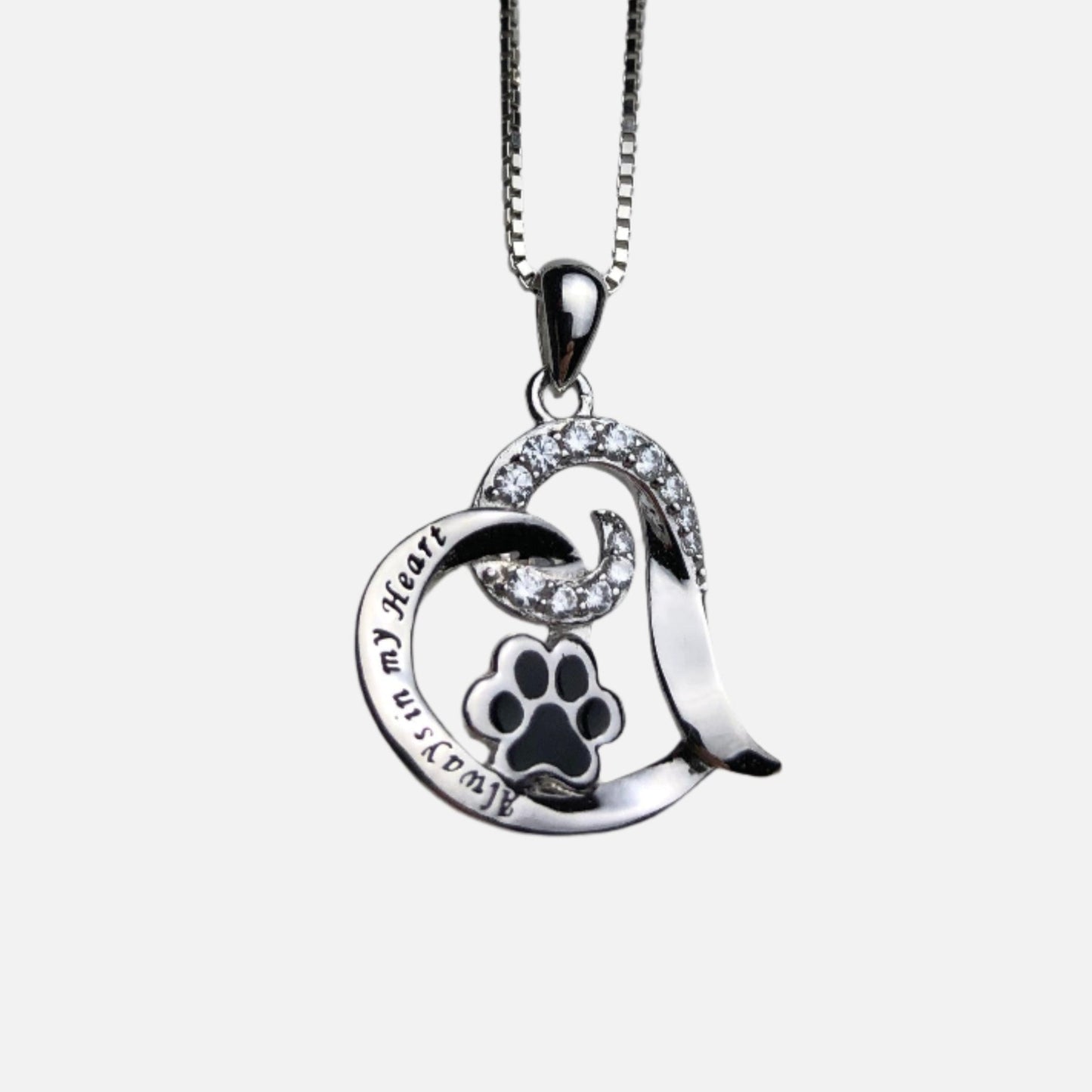 Elegant Dog Memorial Necklace ��� Stainless Steel