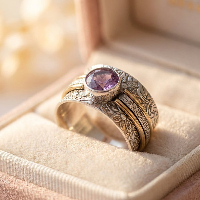 Bohemian Crystal Meditation Ring