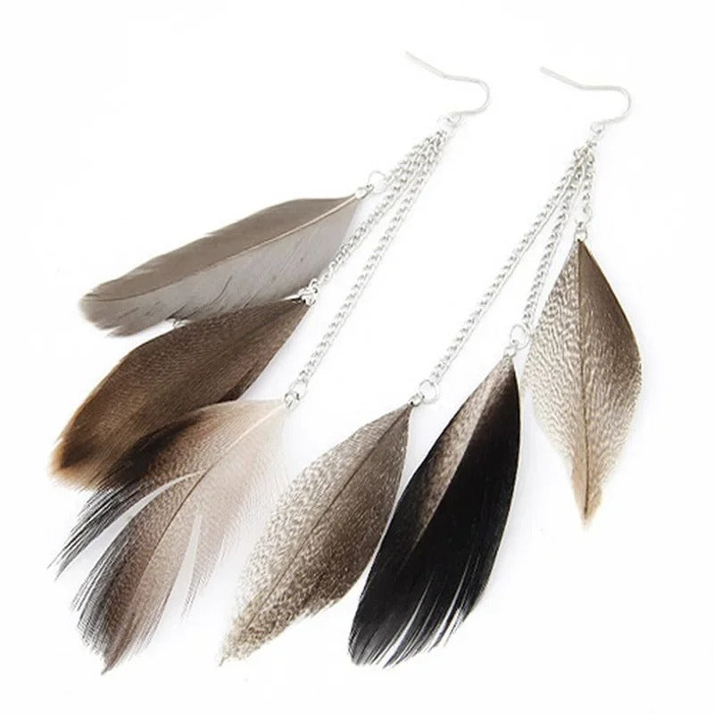 Bohemian Feather Earrings