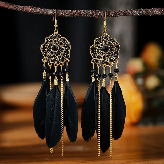 Bohemian Feather Earrings