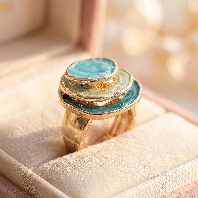 Bohemian Geometric Ring
